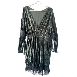 asos forest green dress